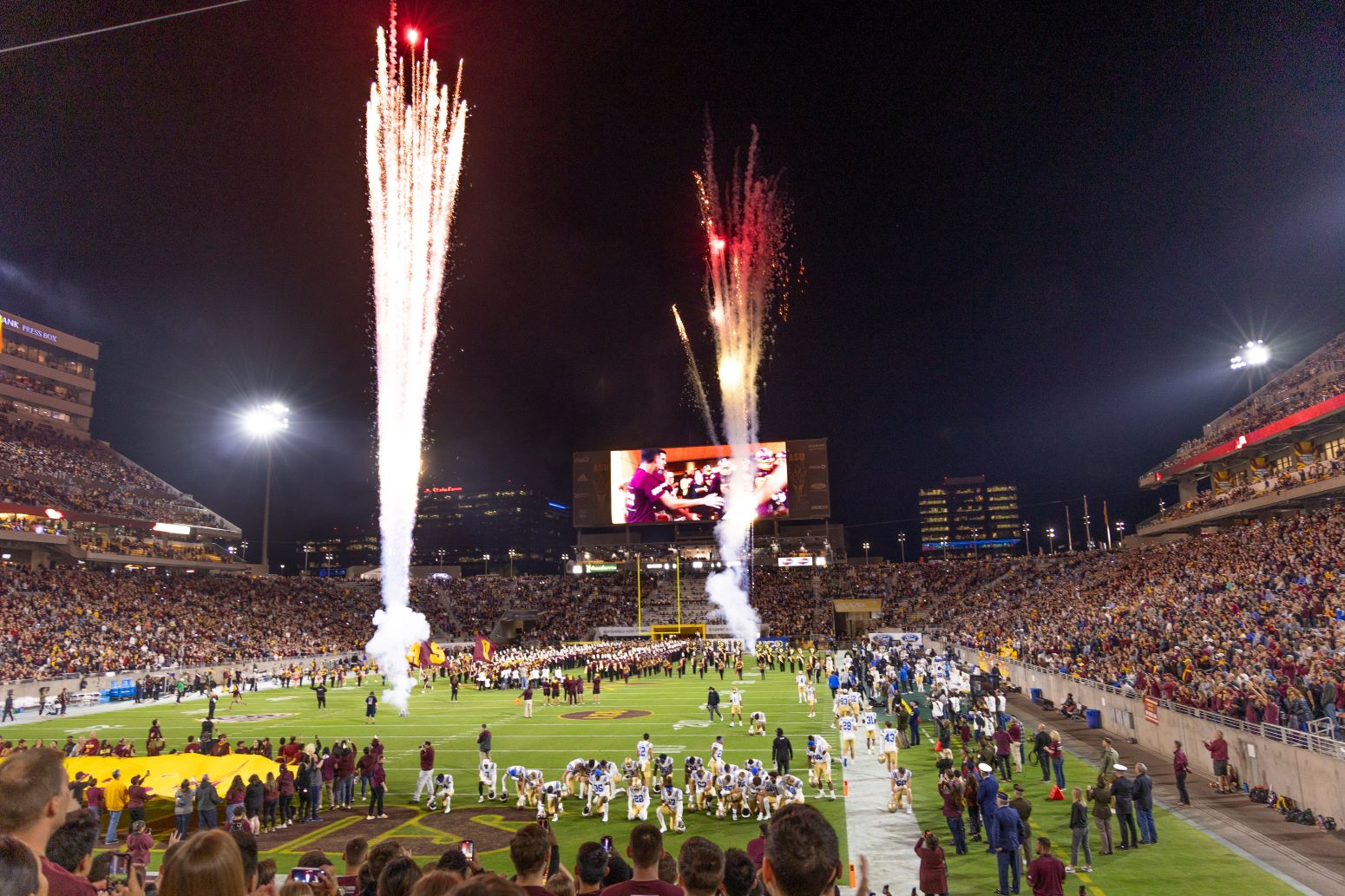Sun Devil football stadium celebration